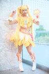blonde_hair boots chippi cosplay croptop cure_sunshine heartcatch_precure! miniskirt myoudouin_itsuki pretty_cure skirt twintails rating:Safe score:1 user:nil!