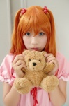 cosplay dress neon_genesis_evangelion orange_hair soryu_asuka_langley stuffed_animal teddy_bear twintails zero_inch rating:Safe score:0 user:nil!