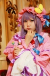 amatsuka_miyu cosplay lollipop night_cap nightgown patchouli_knowledge purple_hair robe touhou rating:Safe score:0 user:nil!