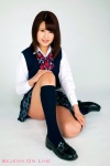 blouse kneesocks marunouchi_ria pleated_skirt school_uniform skirt sweater_vest rating:Safe score:0 user:nil!