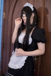apron cosplay glasses hairband maid maid_uniform narihara_riku original rating:Safe score:0 user:pixymisa