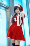 cosplay dress gloves harumiya_yun original santa_costume shawl stocking_cap thighhighs zettai_ryouiki rating:Safe score:0 user:nil!