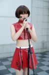 collar cosplay croptop default_costume meiko microphone midriff miniskirt pantyhose raiko skirt vocaloid rating:Safe score:0 user:nil!