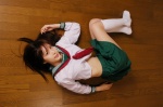 aka_futomomo_plus_ao_futomomo cosplay higurashi_kagome inuyasha kneesocks pantyhose pleated_skirt sailor_uniform school_uniform skirt usa_hinako rating:Safe score:0 user:nil!