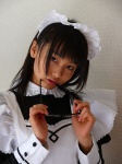 apron costume glasses maid maid_uniform matsunaga_ayaka rating:Safe score:2 user:nil!