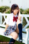 blouse kneesocks kuroda_mayuka pleated_skirt school_uniform skirt rating:Safe score:0 user:nil!