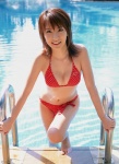 bikini cleavage polka_dots pool swimsuit wet yamamoto_azusa ys_web_187 rating:Safe score:1 user:nil!