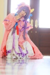 amatsuka_miyu cosplay dress hat patchouli_knowledge purple_hair robe touhou rating:Safe score:0 user:nil!