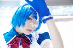 apron blue_hair cosplay dress eyepatch gloves hairband handcuffs ikkitousen iori maid maid_uniform ryomou_shimei rating:Safe score:0 user:nil!