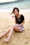beach bikini_top blouse dgc_0936 fujikita_ayaka miniskirt ocean skirt swimsuit rating:Safe score:0 user:nil!