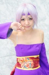 ayane ayane_(doa) cosplay dead_or_alive detached_sleeves dress headband pantyhose purple_hair rating:Safe score:0 user:nil!