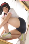 ass buruma gym_uniform hairband misaki_suzu shorts tshirt rating:Safe score:1 user:nil!