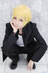 blazer blonde_hair cosplay crossplay inu_boku_secret_service school_uniform trousers tshirt watanuki_banri you_(ii) rating:Safe score:0 user:nil!