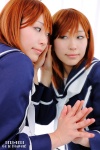 anegasaki_nene cosplay haruki love_plus mirror orange_hair sailor_uniform school_uniform rating:Safe score:0 user:nil!
