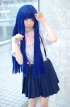 blouse blue_hair cosplay furude_rika higurashi_no_naku_koro_ni meita pleated_skirt school_uniform skirt suspenders rating:Safe score:1 user:nil!