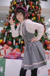 black_legwear blouse cosplay hat idolmaster kikuchi_makoto maropapi pantyhose skirt vest rating:Safe score:0 user:nil!