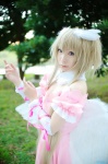 blonde_hair cleavage cosplay dress hazuki_minami hoshina_utau shugo_chara! twintails wings rating:Safe score:0 user:nil!