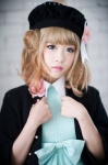 amnesia beret blonde_hair cardigan cosplay dress heroine_(amnesia) tomiaaaaaaa rating:Safe score:1 user:nil!