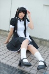 akiyama_mio apron cosplay dress hairband k-on! maid maid_uniform pantyhose socks wakame rating:Safe score:2 user:nil!