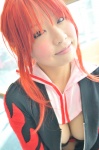 ayachii bikini_top chopsticks cleavage cosplay jacket red_hair swimsuit tengen_toppa_gurren-lagann yoko_ritona rating:Safe score:1 user:nil!