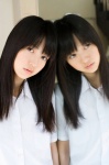 aizawa_rina blouse costume mirror school_uniform wpb_113 rating:Safe score:1 user:nil!
