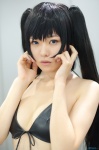 bikini_top black_rock_shooter black_rock_shooter_(world) cleavage cosplay suzuya_rin swimsuit twintails rating:Safe score:0 user:nil!