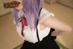 atsuki blouse cosplay dagashi_biyori dagashi_kashi purple_hair shidare_hotaru skirt suspenders rating:Safe score:0 user:nil!