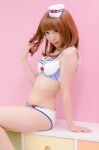 bikini cosplay green_eyes hat koyomi original red_hair swimsuit rating:Safe score:2 user:pixymisa