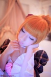 beatrice braid choker cosplay gown orange_hair saku umineko_no_naku_koro_ni rating:Safe score:0 user:nil!
