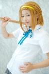 blouse cosplay drumsticks gingamu hairband k-on! orange_hair pleated_skirt school_uniform skirt tainaka_ritsu rating:Safe score:0 user:nil!