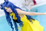 bishoujo_senshi_sailor_moon blue_hair bowtie cosplay crinoline dress hair_buns hoshino_monaka luna sailor_luna tsukino_luna rating:Safe score:0 user:pixymisa
