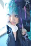 aqua_hair choker cosplay dress gloves hatsune_miku noa ryuu_no_naku_hakoniwa_yori_(vocaloid) top_hat twintails vocaloid rating:Safe score:1 user:nil!