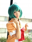 ahoge aqua_hair blouse cosplay kousaka_yun macross macross_frontier ranka_lee rating:Safe score:0 user:nil!