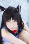 akiyama_mio animal_ears blouse bowtie cat_ears catgirl cat_paws cosplay k-on! yuushi rating:Safe score:0 user:pixymisa