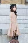 black_legwear blouse coat handbag hat hiokichi pantyhose ribbon_tie rating:Safe score:0 user:pixymisa