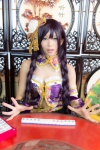 armband cleavage corset cosplay hairbow hello!_aki_love_live!_participation itsuki_akira love_live!_school_idol_project purple_hair toujou_nozomi tutu twin_braids rating:Safe score:0 user:nil!