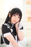 akiyama_mio apron cosplay dress hairband k-on! maid maid_uniform meirin_touka rating:Safe score:1 user:nil!