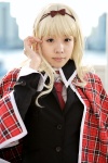 blazer blonde_hair cape cosplay hairbow maritsuki_haru mashiro_rima school_uniform shugo_chara! tartan rating:Safe score:0 user:nil!