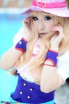 blonde_hair blouse cosplay deep_rabbit hat macross macross_frontier macross_frontier:_itsuwari_no_utahime saku sheryl_nome vest rating:Safe score:0 user:nil!