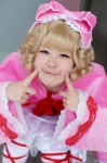 babydoll blonde_hair bloomers cosplay hairbow hinaichigo katakura_rin kneehighs ribbons rozen_maiden rating:Safe score:0 user:nil!