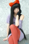 akiyama_mio cosplay dress hairbow k-on! one_glove pantyhose tank_top uu rating:Safe score:5 user:nil!
