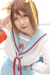 armband cosplay hairband hair_ribbons moka sailor_uniform school_uniform suzumiya_haruhi suzumiya_haruhi_no_yuuutsu rating:Safe score:0 user:nil!