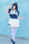 animal_ears apron cat_ears cosplay dress guilty_crown kneesocks maid maid_uniform tsugumi yuta rating:Safe score:0 user:pixymisa