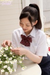 blouse pleated_skirt ponytail school_uniform shizuka_(ii) skirt rating:Safe score:0 user:nil!