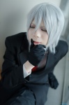 blazer cosplay crossplay dress_shirt gloves kaiga_yousuke silver_hair tagme_character tagme_series tie trousers rating:Safe score:0 user:nil!