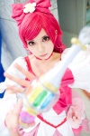 choker cosplay cure_blossom dress hairbow hanasaki_tsubomi heartcatch_precure! kara pink_hair pretty_cure rating:Safe score:1 user:nil!