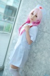 cosplay dress guilty_crown kuuta nurse nurse_cap nurse_uniform pink_hair thighhighs yuzuriha_inori zettai_ryouiki rating:Safe score:2 user:nil!