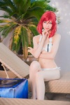 bikini cleavage cosplay love_live!_school_idol_project mike nishikino_maki red_hair school_idol_~krasivie~ side-tie_bikini swimsuit rating:Safe score:1 user:nil!