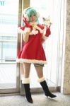cosplay ear_muffs garter gloves hatsune_miku sachi_budou santa_costume vocaloid rating:Safe score:2 user:c0rtana