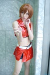 cosplay kabo meiko miniskirt orange_hair pantyhose shorts skirt tubetop vest vocaloid rating:Safe score:2 user:nil!